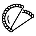 Indian bakery icon outline vector. City kolkata
