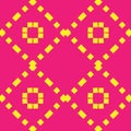 Indian Bandhani pattern background, seamless decorative geometric patoda Bandana