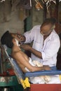 Indian Barber - Srirangam - India