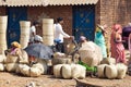 Indian basket market in the rural area