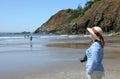 Indian beach, Ecola state park Oregon coast. Royalty Free Stock Photo