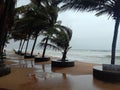 Beach during monsoons