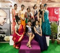 Indian beautiful fashion models at stage