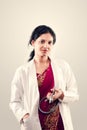 Indian beautiful female doctor Royalty Free Stock Photo