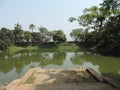 Indian bengal village natural pond with Hemp fasteners
