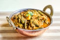 Indian Sabzi Bhindi Masala Okra Cooked in Gravy Royalty Free Stock Photo