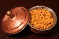 Indian Biriyani rice bowl Royalty Free Stock Photo