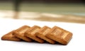 Indian biscuits stacked over white background Royalty Free Stock Photo