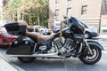 Indian black motorcycle in New York City, USA