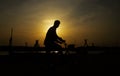 Indian Boy With Cycle