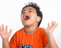 Indian boy origin listening to music