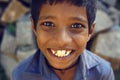 Indian boy smile in the blue shirt - Karnataka