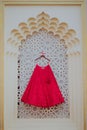 Indian bridal wedding lehnga dress Royalty Free Stock Photo