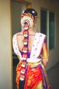 Indian bride in a wedding saree