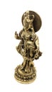 an indian bronze sculpture of queen radha