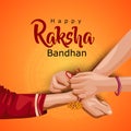 Indian brother and sister wearing surgical mask. happy Raksha Bandhan festival. Rakhi celebration in india vector illustration Royalty Free Stock Photo