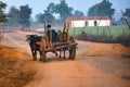 Bullock cart.