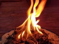 Indian burning soil lamp in diwali night
