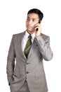 Indian Business man using cellphone Royalty Free Stock Photo