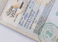 Indian business visa Royalty Free Stock Photo