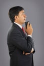 Indian Businessman with Cellphone Royalty Free Stock Photo