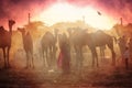 Camel vendors from the city of Pushkar,Pushkar Mela