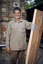 Indian carpenter made a door