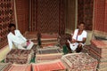 Indian carpet vendor Royalty Free Stock Photo