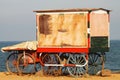 Indian cart on the beach