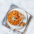 Indian chana masala or chickpea curry