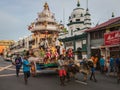Indian Chariot Pulled by Cows in Penang