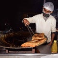 Indian chef preparing food