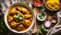 Indian Chicken Curry in a Bowl