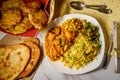 Indian Chicken Curry Dinner Royalty Free Stock Photo