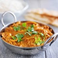 Indian chicken tikka masala in balti dish