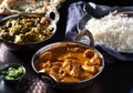 Indian chicken tikka masala curry in balti dish Royalty Free Stock Photo