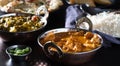 Indian chicken tikka masala curry in balti dish Royalty Free Stock Photo