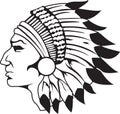 Indian Chief Black And White