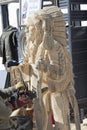 Indian Chief Chainsaw Carving