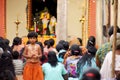 Indian child and christian women