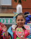 Indian children on parade float Royalty Free Stock Photo