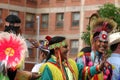 Indian children on parade float Royalty Free Stock Photo