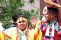 Indian children on parade float Royalty Free Stock Photo