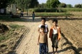 Indian children at a village Royalty Free Stock Photo