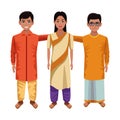 Indian children avatar cartoon character