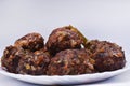 Indian chinese, Gobi Manchurian dry - Popular street food of India made of cauliflower and vegetables