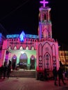 Indian Church during Christmas Eve