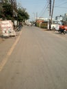 Indian city `raipur ` street picture Royalty Free Stock Photo