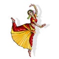 Indian Classical Dancer Royalty Free Stock Photo