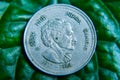 INDIAN COIN 5 RUPEES INDIRA GANDHI